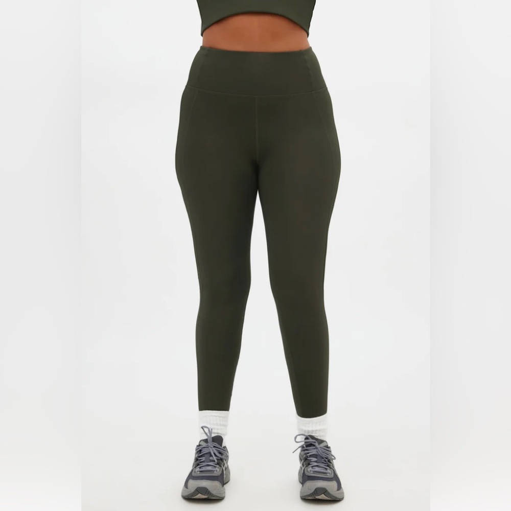 Girlfriend Collective Compressive High-Rise Legging Terrace Green Size XL 28 in